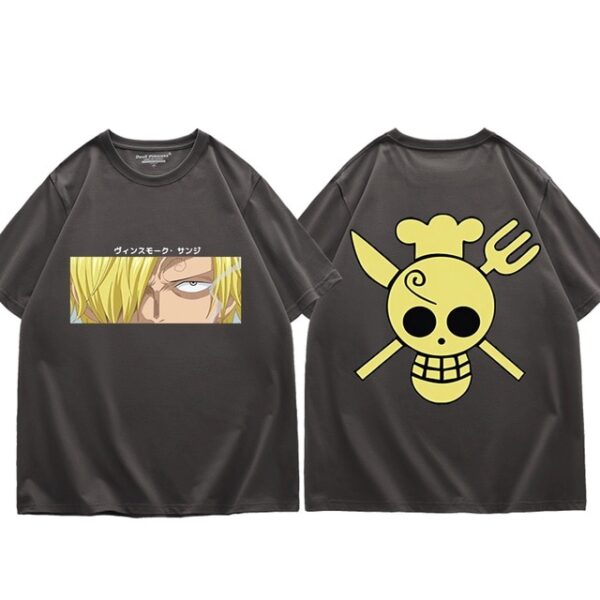 One Piece Sanji T-Shirt – Harajuku Fashion – Summer Short-Sleeved, Loose Casual Men’s Top – Oversized Hip Hop Style One Piece merch 20