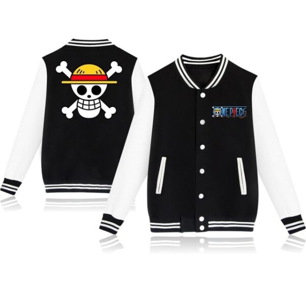 One Piece Anime Baseball Jacket – Unisex Casual Sweatshirt – Men’s and Women’s Fashion Baseball Uniform-Style Coat One Piece merch 4