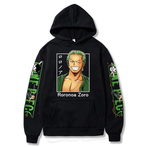 One Piece Roronoa Zoro Hoodie – Unisex Print – Streetwear Casual Sweatshirt Hoodies 17