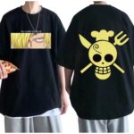 One Piece Sanji T-Shirt - Harajuku Fashion - Summer Short-Sleeved, Loose Casual Men's Top - Oversized Hip Hop Style