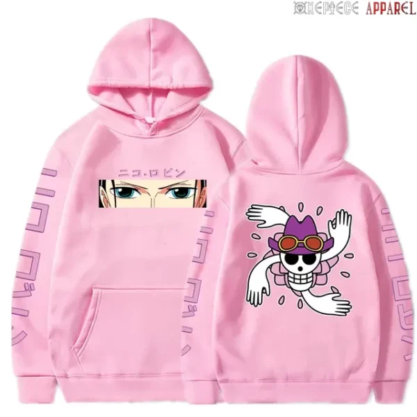 One Piece Anime Hoodie: Robin-Themed Pullover Sweatshirt – Long Sleeve, Loose-Fit, Streetwear Style Hoodies 22