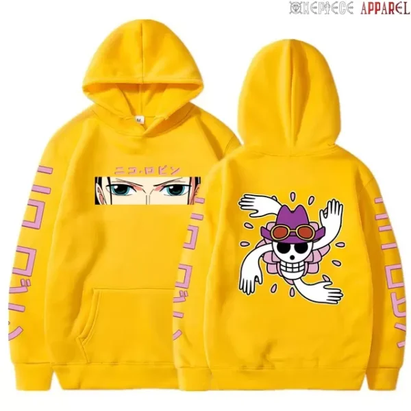 One Piece Anime Hoodie: Robin-Themed Pullover Sweatshirt – Long Sleeve, Loose-Fit, Streetwear Style Hoodies 23