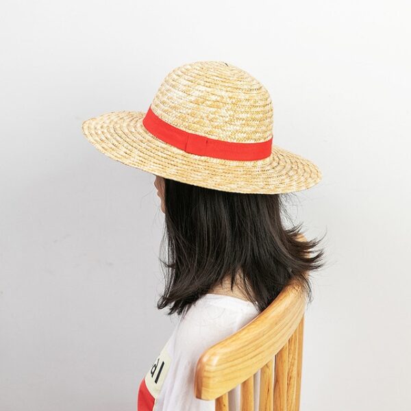 One Piece Straw Hat Luffy: Authentic Weaved Cosplay Hat Cosplay 16