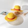 One Piece Straw Hat Luffy: Authentic Weaved Cosplay Hat Cosplay 23