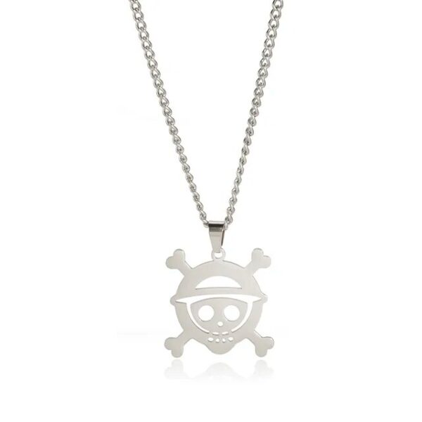 One Piece Necklace – Luffy Jolly Roger Stainless Steel Luffy 16