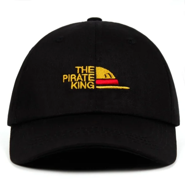 One Piece Luffy Cap: The Pirate King Embroidered Baseball Hat Hats 4