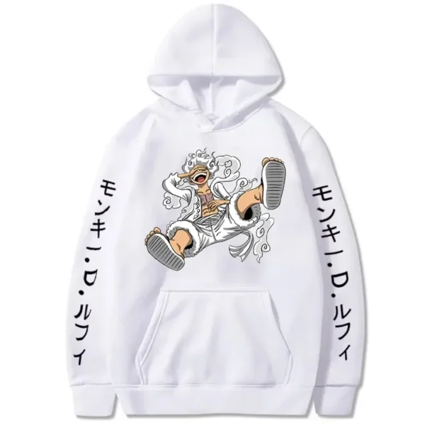 Luffy Gear 5 Hoodie: Sun God-Inspired Autumn & Winter Streetwear Gear 5 8