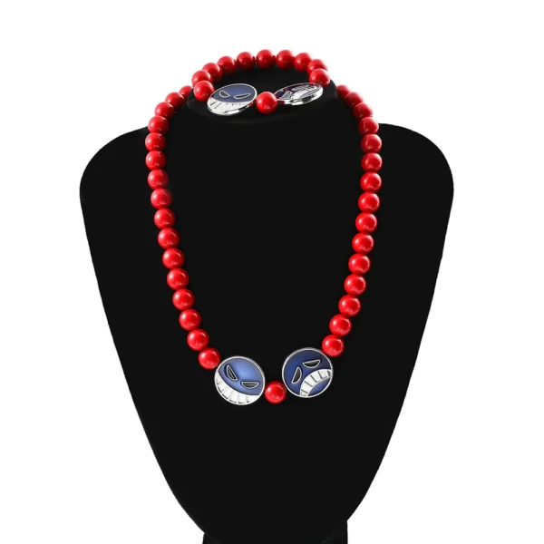 Ace Necklace One Piece: Red Bead Accessory Ace 3