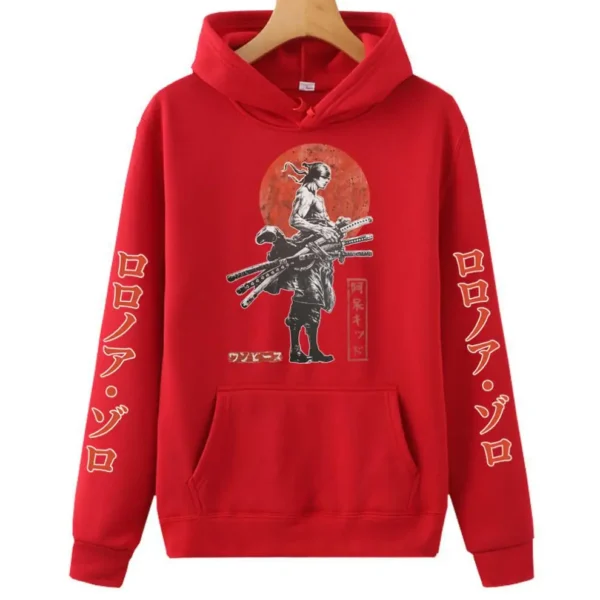 Zoro One Piece Hoodie: Long Sleeve Pullover Hoodies 21