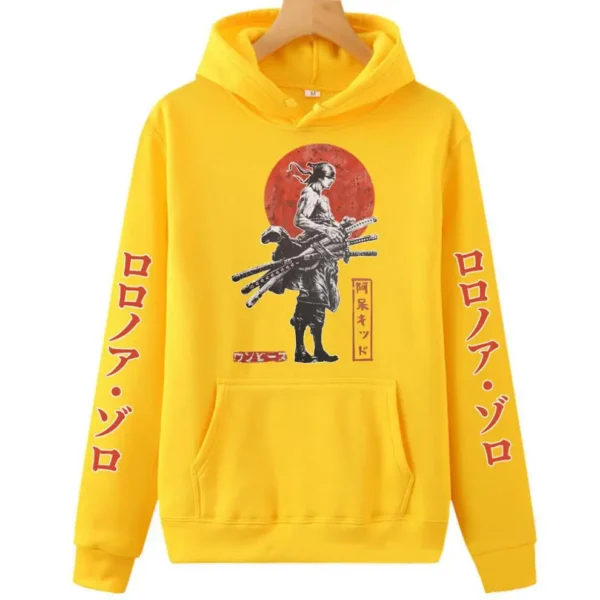 Zoro One Piece Hoodie: Long Sleeve Pullover Hoodies 22