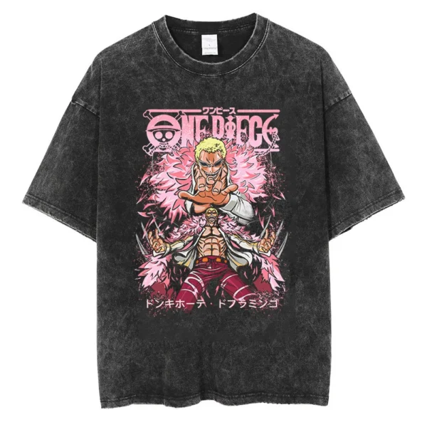 Doflamingo T Shirt: Faded Vintage One Piece merch Doflamingo 4