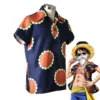 Luffy Dressrosa Shirt Cosplay 14