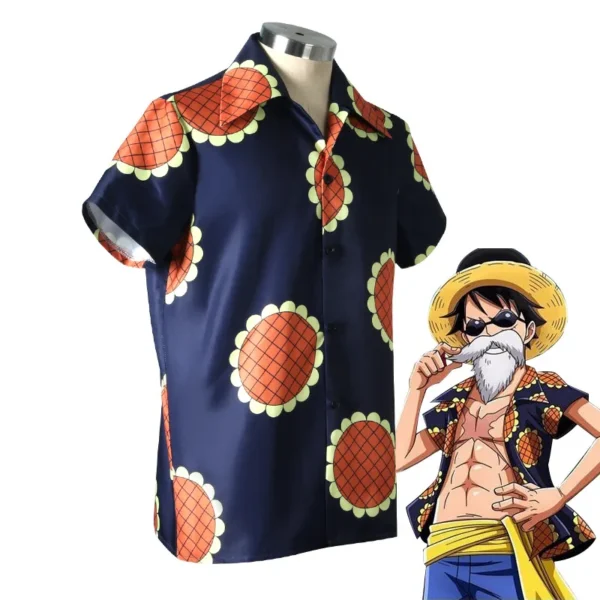 Luffy Dressrosa Shirt Cosplay 11