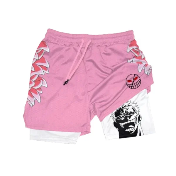 Doflamingo Workout Shorts: Quick Dry Compression Doflamingo 4