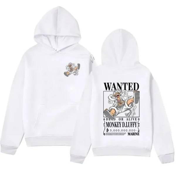 Gear 5 Luffy Hoodie: Bounty Poster Gear 5 23