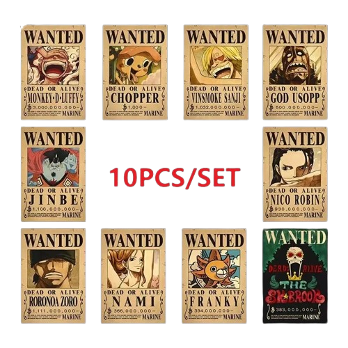 Strawhat Crew Bounty Poster Pack – 10 Piece Brook 3