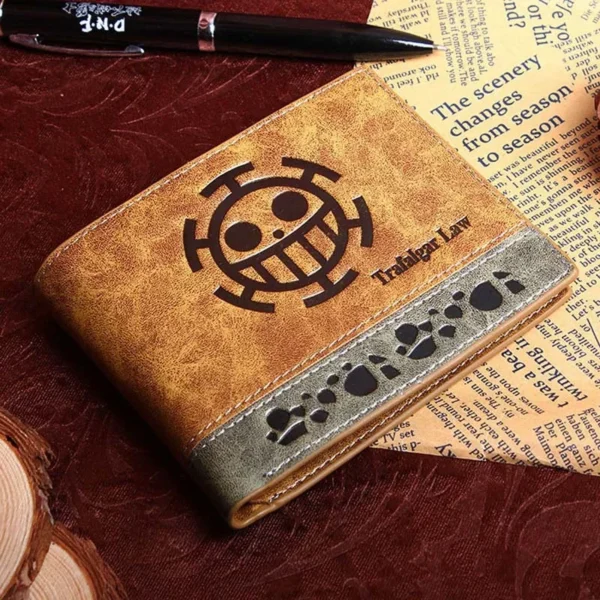 One Piece Anime Figure Wallet: PU Leather Coin Purse with ID Card Holder Ace 13