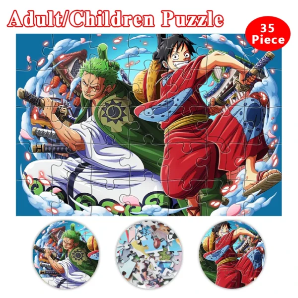 Anime Puzzle Set: Wano One Piece Luffy 17