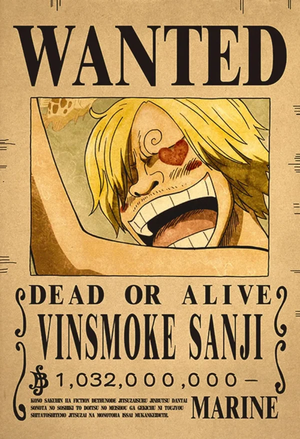 Strawhat Crew Bounty Poster Pack – 10 Piece Brook 10