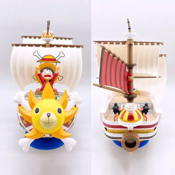 One Piece Ship Figure Luffy Model Toy Peripheral Super Cute Mini Boat Zoro Assembled Model One Piece Ship Kid Birthday Gift One Piece Accessories 26